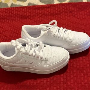 New Fila Unisex All-White Sneakers for Women